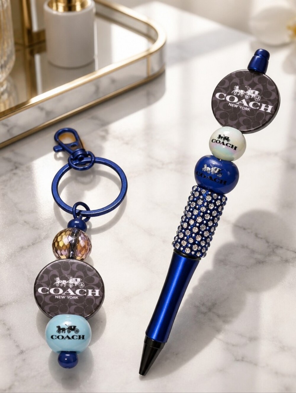 Handcrafted Beaded Pen Bag Charm